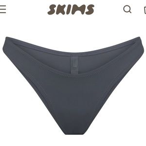 SKIMS SWIM - Cheeky Tanga Bottom - Gunmetal